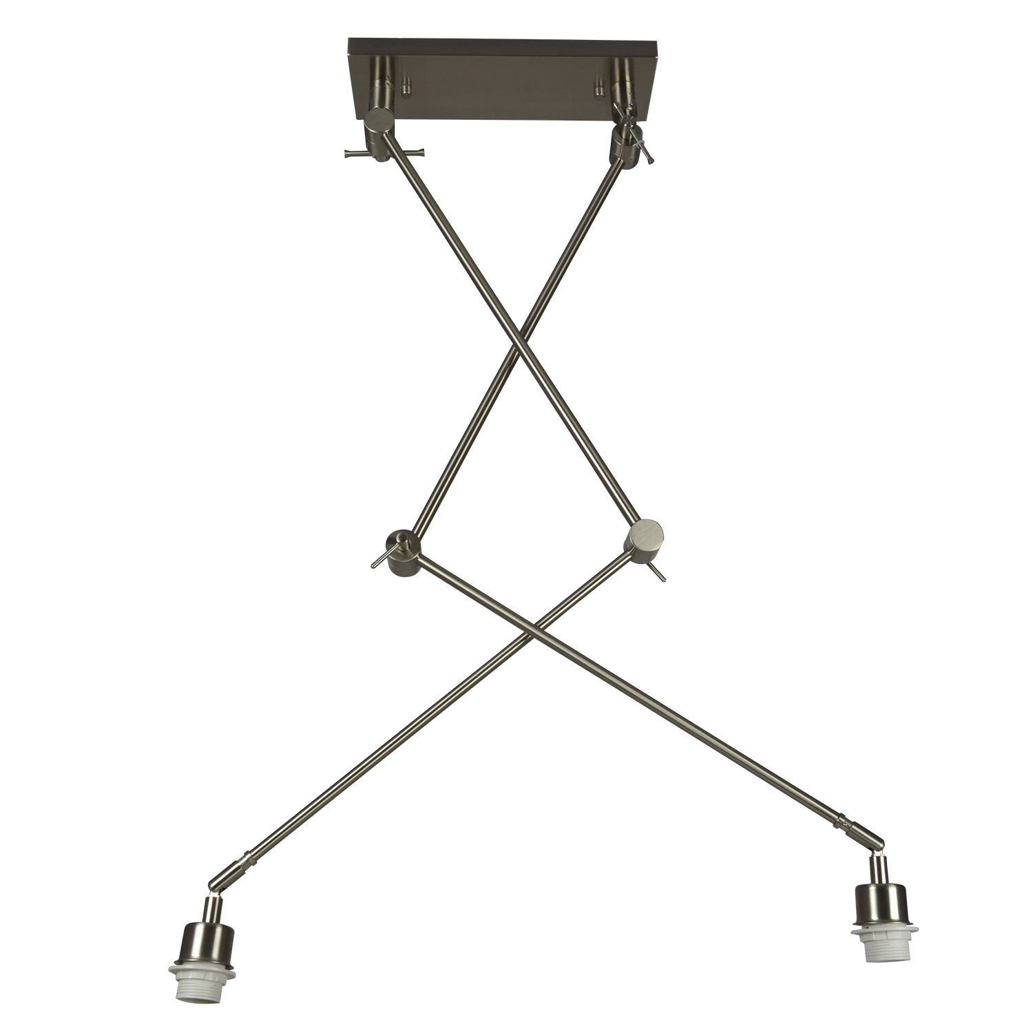 Korpus lampy wiszącej ADAM 2 S AZ1842, niklowany, 2×E27 – AZzardo