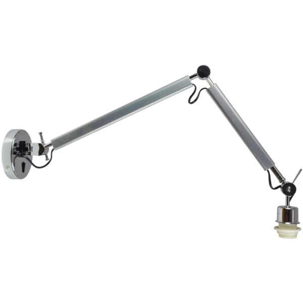 Korpus lampy ściennej ZYTA S AZ2295, w kolorze aluminium / chromowany, 1×E27 – AZzardo