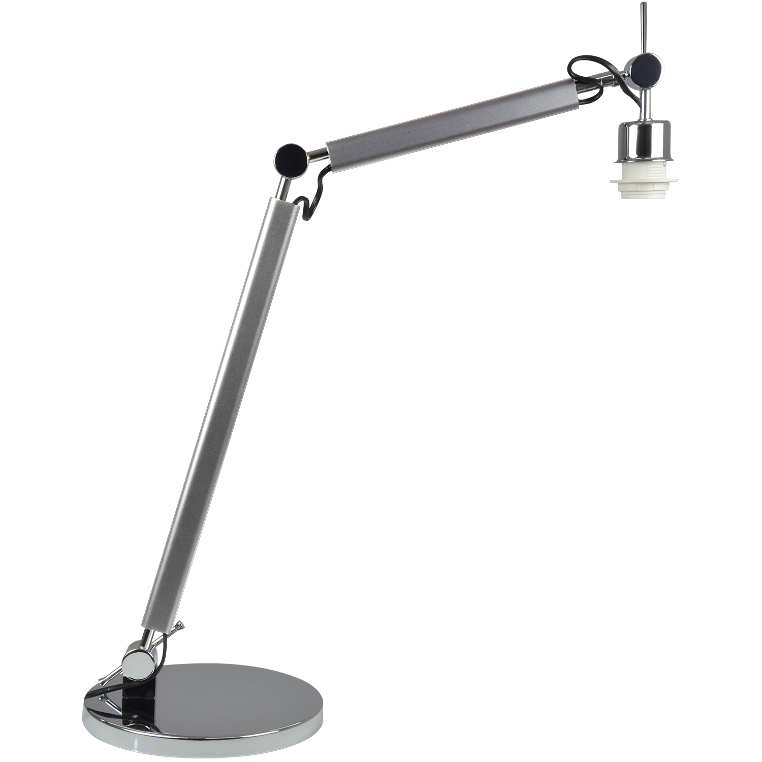 Korpus lampy stołowej ZYTA S AZ2307, w kolorze aluminium / chromowany, 1×E27 – AZzardo