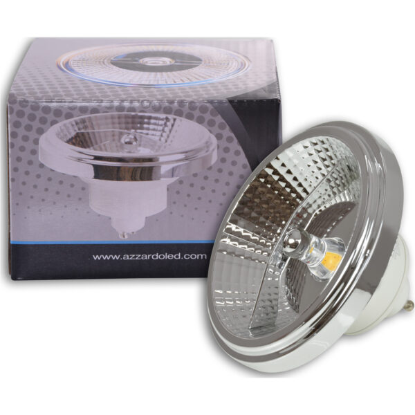 Żarówka LED AZ2364, chromowana, GU10, 12 W, 3000 K – AZzardo
