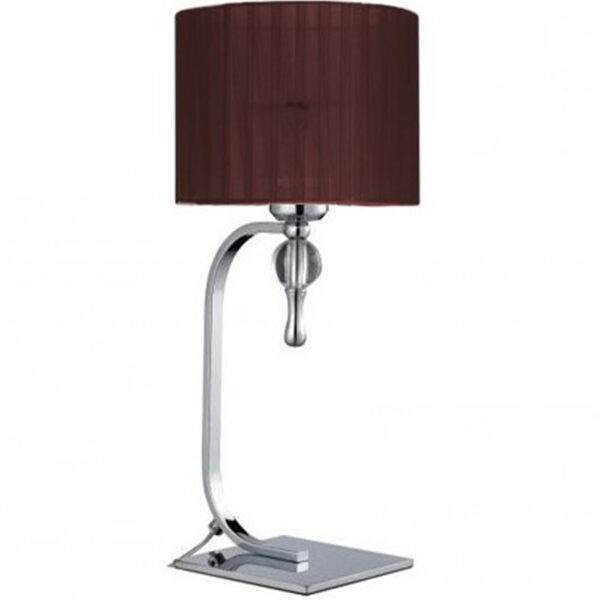 Lampa stołowa IMPRESS STOLOWA AZ2903, brązowa / chromowana, 1×E27 – AZzardo