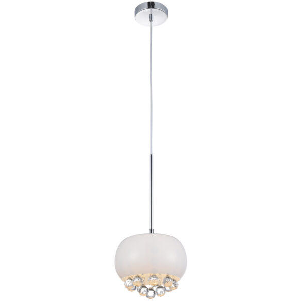 Lampa wisząca QUINCE 1 AZ3080, biała / przezroczysta, 1×G9 – AZzardo