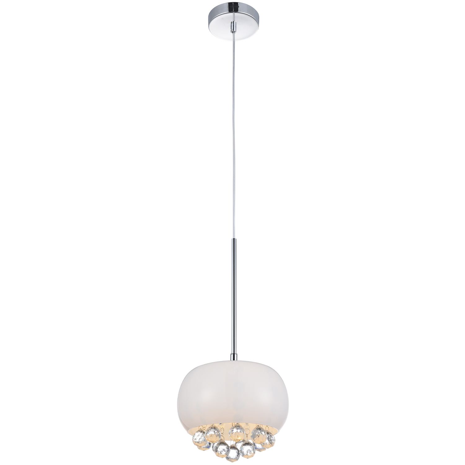 Lampa wisząca QUINCE 1 AZ3080, biała / przezroczysta, 1×G9 – AZzardo