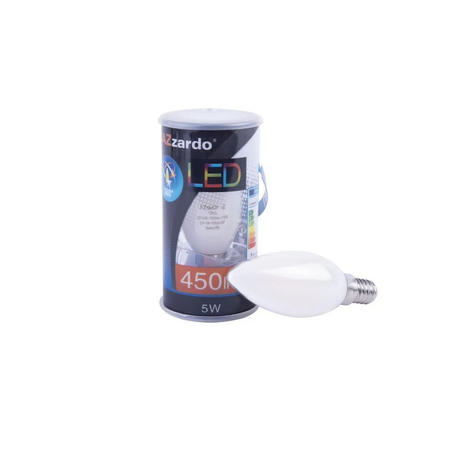 Żarówka LED AZ4016, biała, E14, 5 W, 2700 K – AZzardo