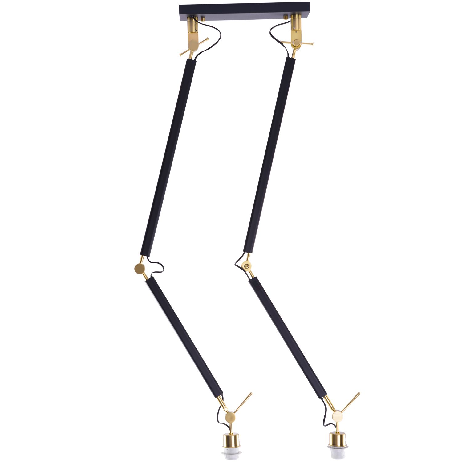 Korpus lampy wiszącej ZYTA 2 S AZ4191, czarny / złoty, 2×E27 – AZzardo