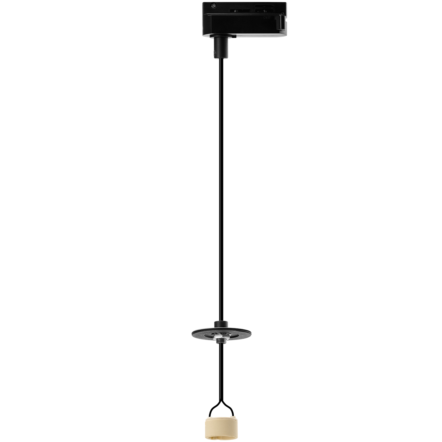Baza lampy wiszącej do szyn 1LINE LUCAS AZ6152, czarna, 1×GU10 – AZzardo