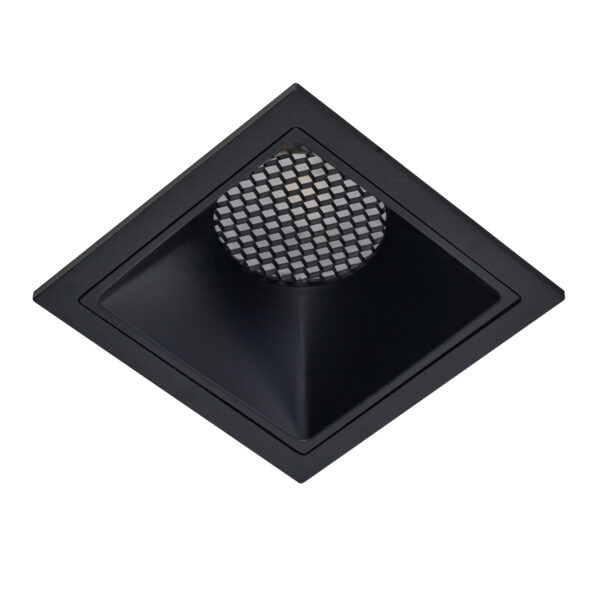 Oprawa wpuszczana TINO S AZ7023, czarna, LED 15 W, CCT – AZzardo