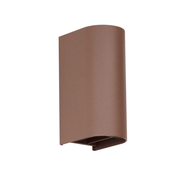 Kinkiet zewnętrzny EDDY ROUND AZ7261, brązowy, LED 12 W, CCT, IP65 – AZzardo