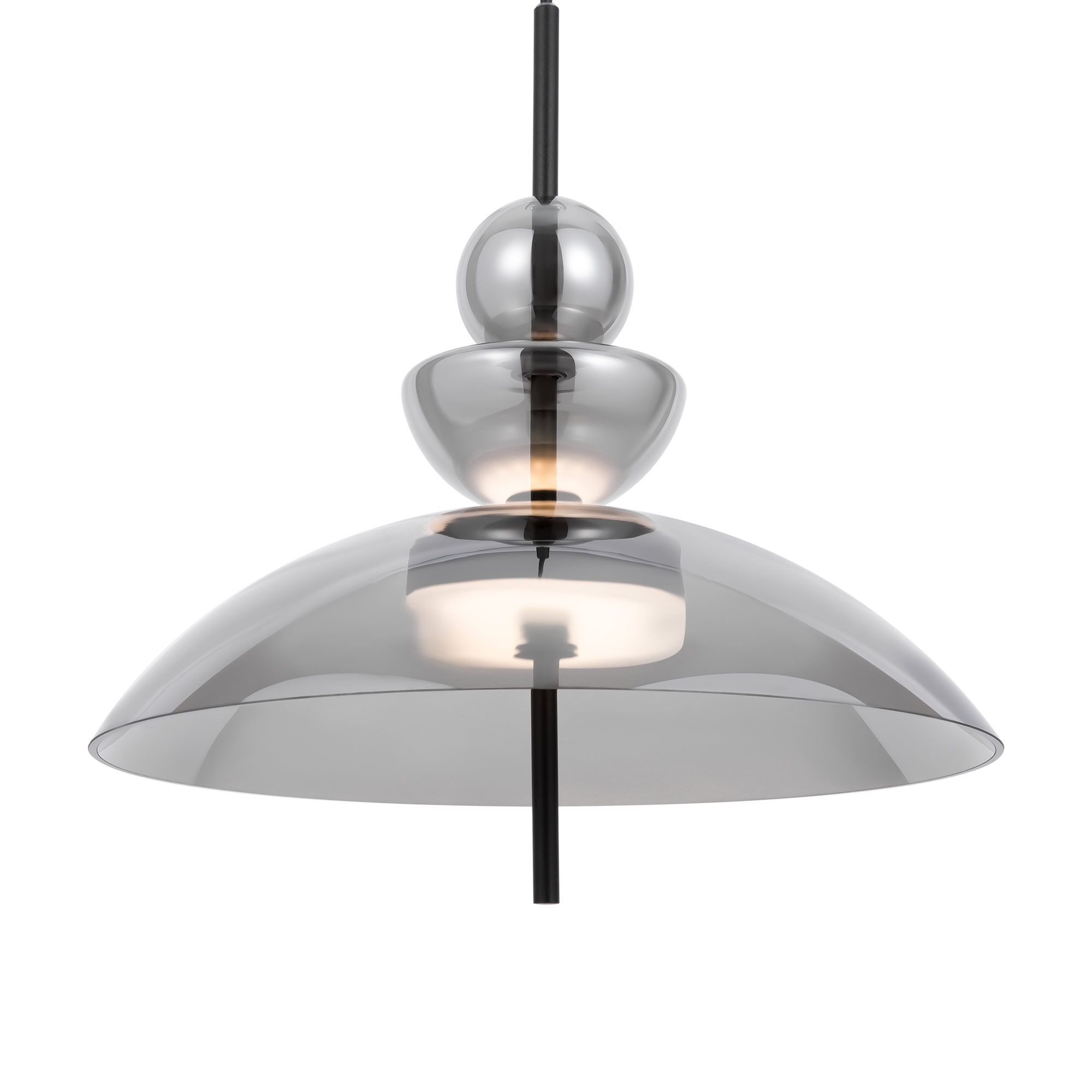 Lampa wisząca nowoczesna BANGKOK MOD185PL-L6B3K6, czarno-dymiona, LED 12 W 3000 K – Maytoni - obrazek 2