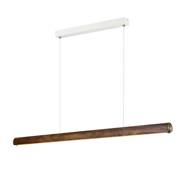 Lampa wisząca minimalistyczna Design For The People AKENO — brązowa, LED, 2620113014