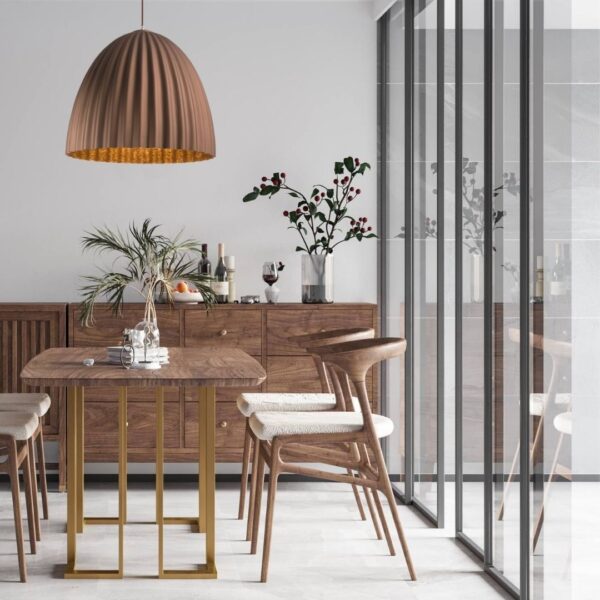 Lampa wisząca minimalistyczna TELMA 50 M brązowy_miedziany, 1 × E27 – Sigma Lighting 32025