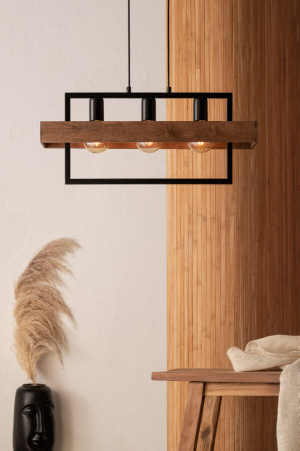 Lampa wisząca w stylu boho ROBIN 3, 3 × E27 – Sigma Lighting 32217