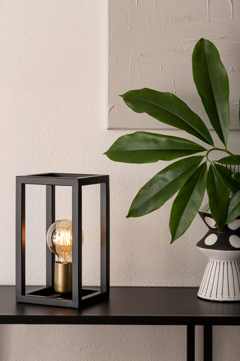 Lampa stołowa industrialna VIGO czarny/złoty, 1 × E27 – Sigma Lighting 50247 - obrazek 2