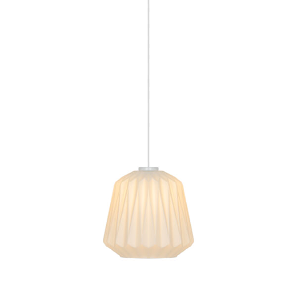 Lampa wisząca japandi Nordlux ELBIE — opalowa biel, E27, 2612323001