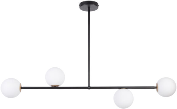 Lampa wisząca klasyczna GAMA 4 czarny, 4 × G9 – Sigma Lighting 33188