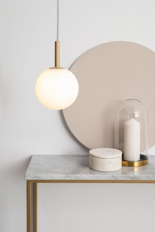 Lampa wisząca klasyczna GAMA 1 złoty beż, 1 × G9 – Sigma Lighting 33406
