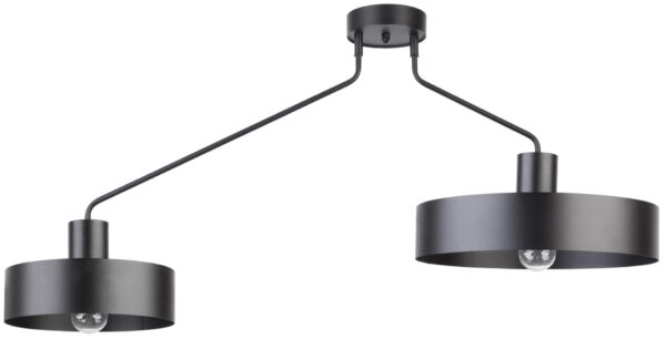 Plafon loftowy JUMBO 2 czarny, 2 × E27 – Sigma Lighting 31531