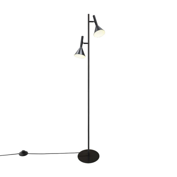 Lampa podłogowa minimalistyczna Nordlux KELVIS — czarna, GU10, 2612784003