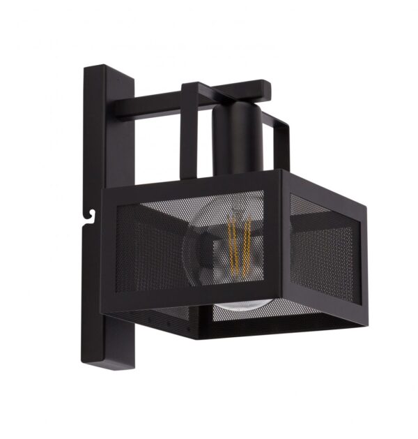 Kinkiet industrialny ALBERT czarny, 1 × E27 – Sigma Lighting 32179