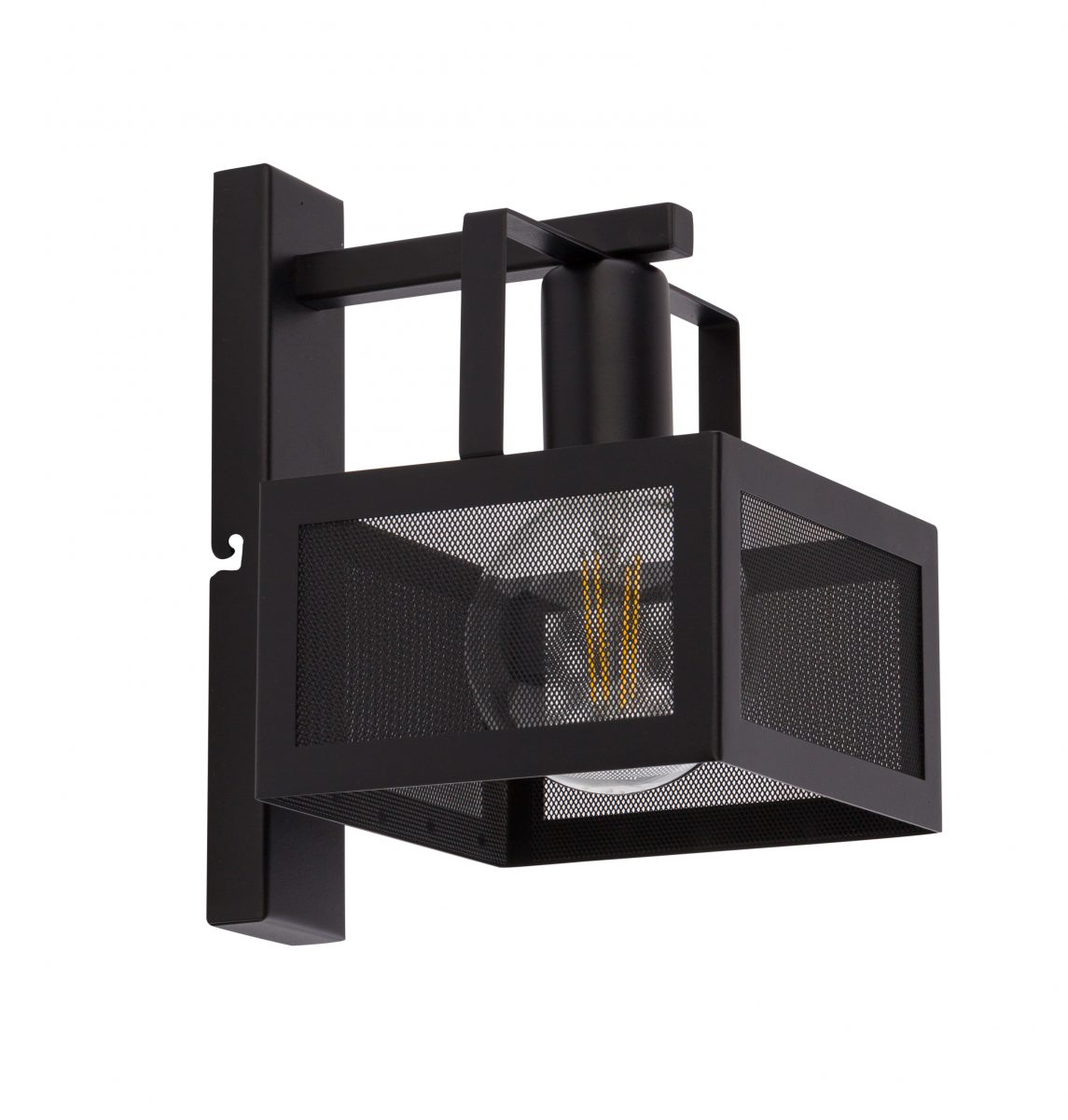Kinkiet industrialny ALBERT czarny, 1 × E27 – Sigma Lighting 32179