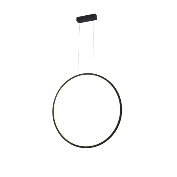 Lampa wisząca LOOP S PL0119-65-CCT-BK, czarna, LED 28 W, CCT 3000/3500/4000 K, IP44 – Yaskr