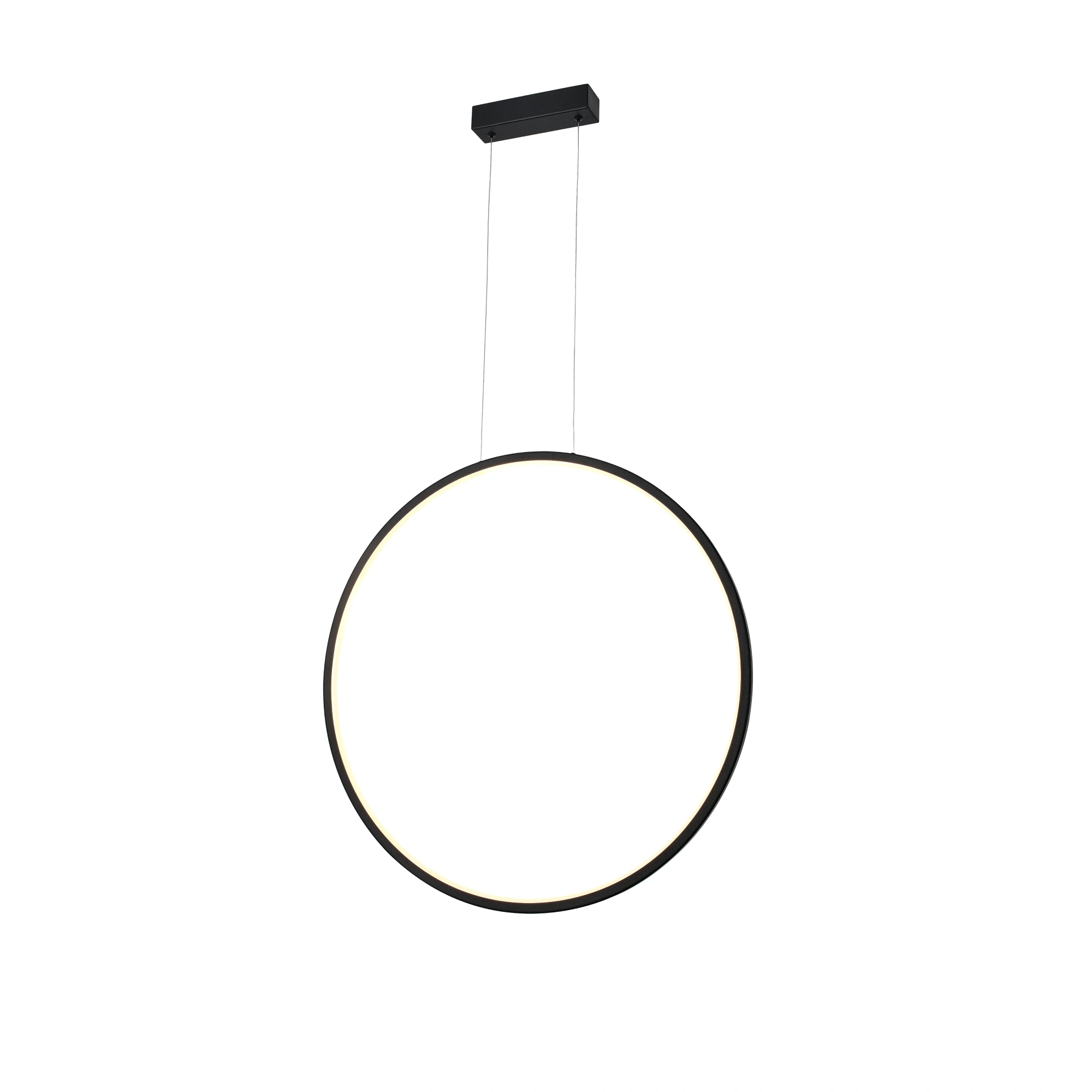 Lampa wisząca LOOP S PL0119-65-CCT-BK, czarna, LED 28 W, CCT 3000/3500/4000 K, IP44 – Yaskr