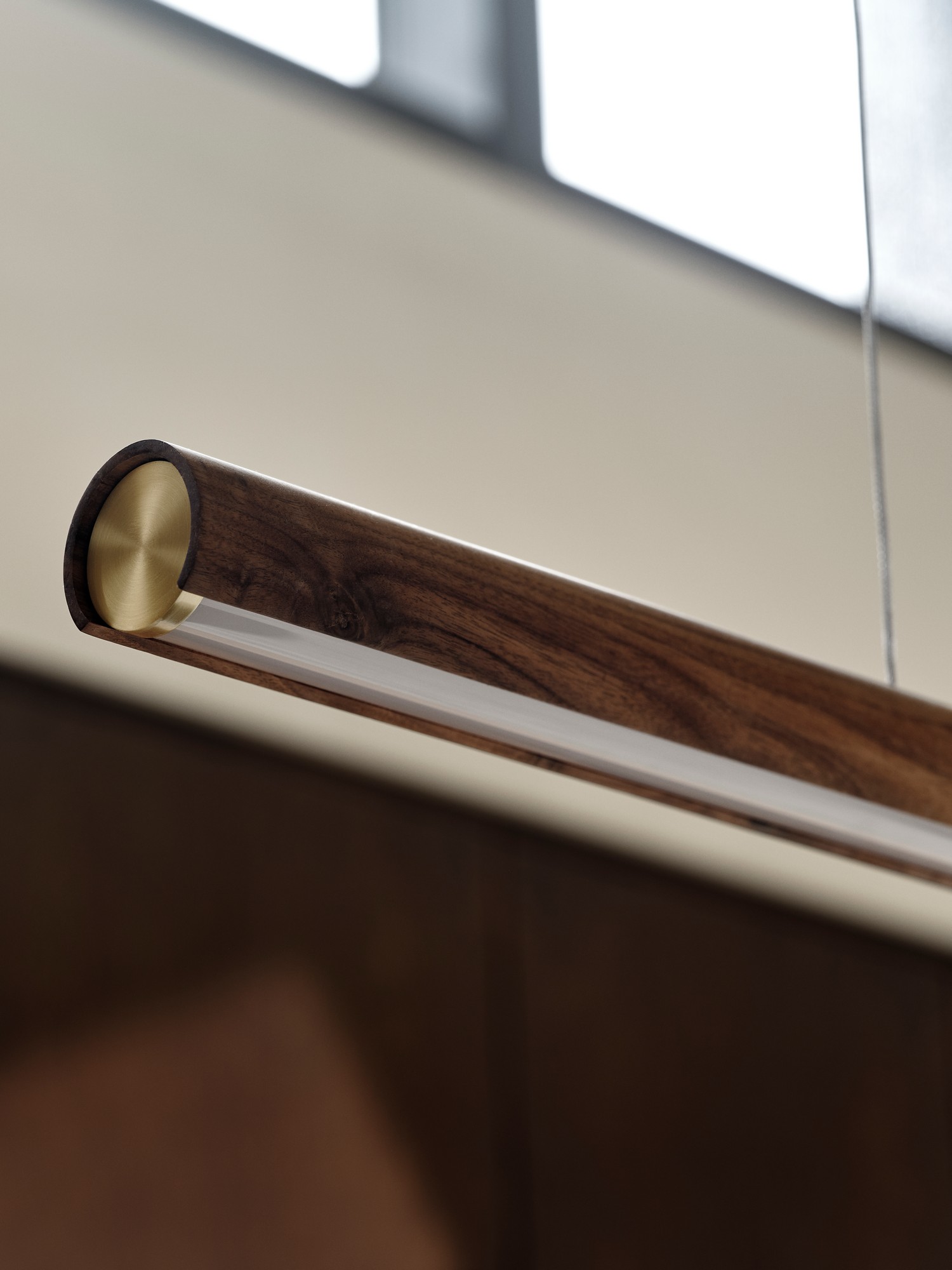 Lampa wisząca minimalistyczna Design For The People AKENO — brązowa, LED, 2620113014 - obrazek 6