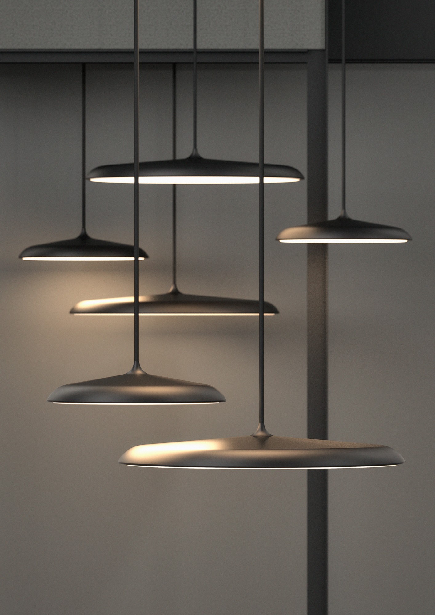 Lampa wisząca minimalistyczna Design For The People ARTIST 40 — czarna, LED, 2420223003 - obrazek 5