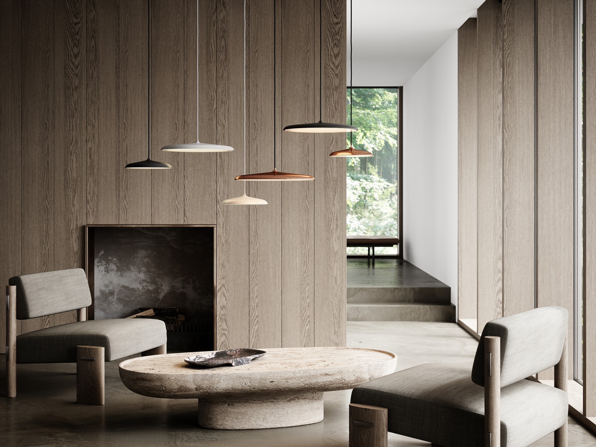 Lampa wisząca minimalistyczna Design For The People ARTIST 40 — szara, LED, 2420223010 - obrazek 5