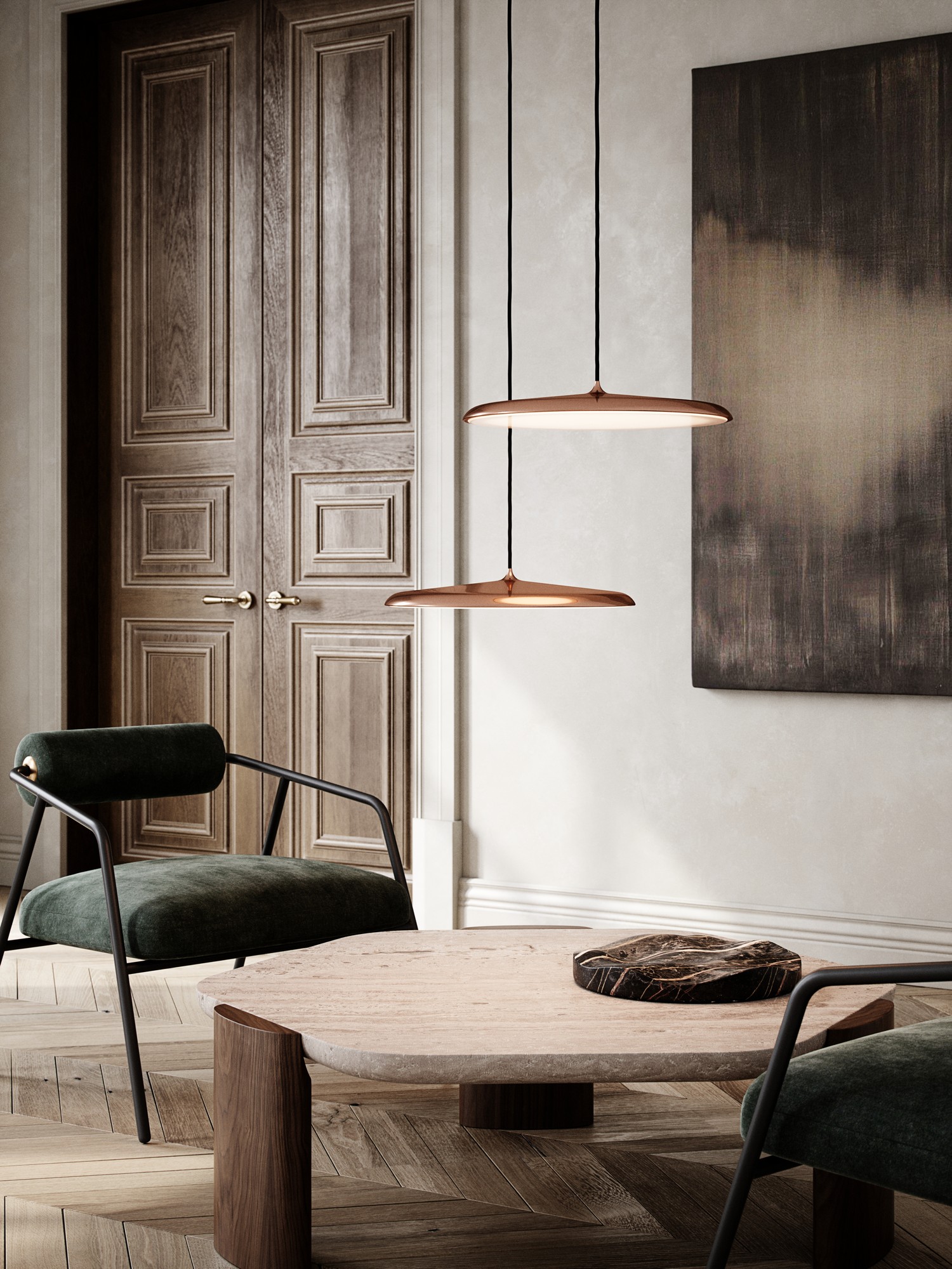 Lampa wisząca minimalistyczna Design For The People ARTIST 40 — miedziana, LED, 2420223030 - obrazek 5