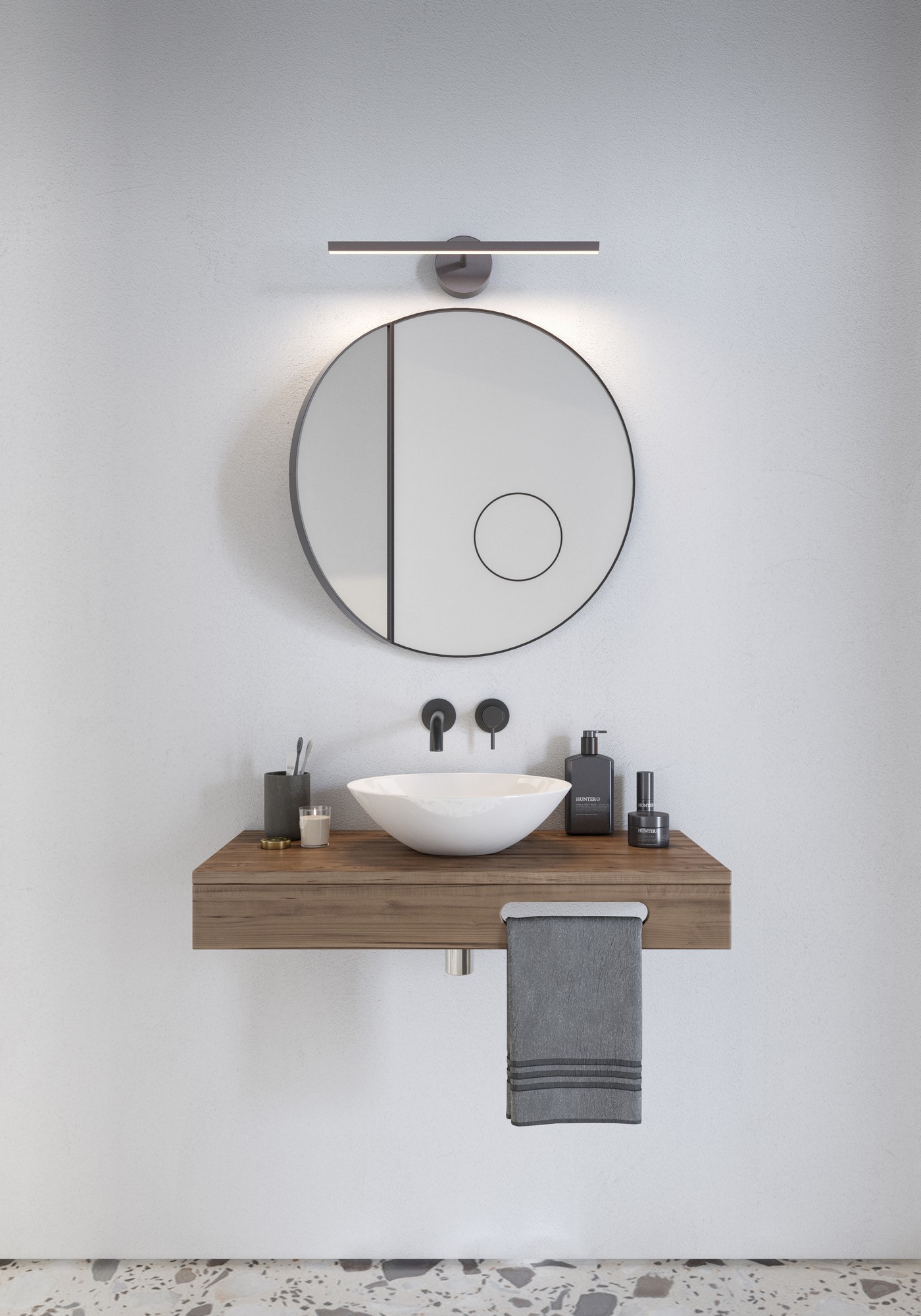 Kinkiet minimalistyczny Nordlux IP S13 40 — stal szczotkowana, LED, 2510501032 - obrazek 2