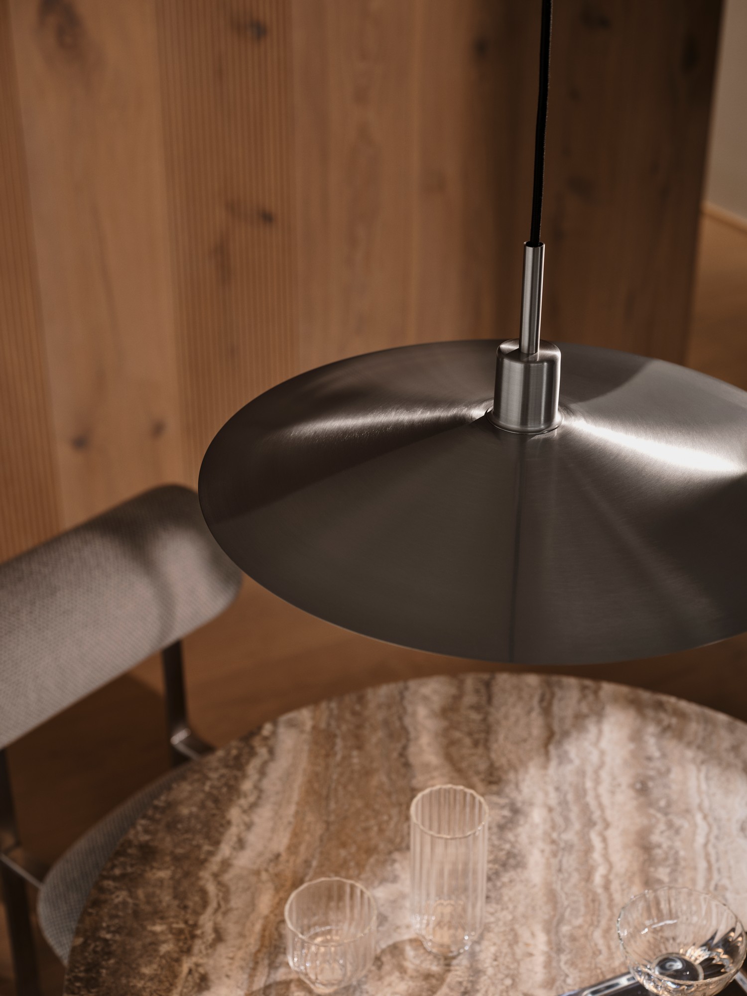 Lampa wisząca nowoczesna Design For The People LATIKA — chrom szczotkowany, E27, 2620133033 - obrazek 6