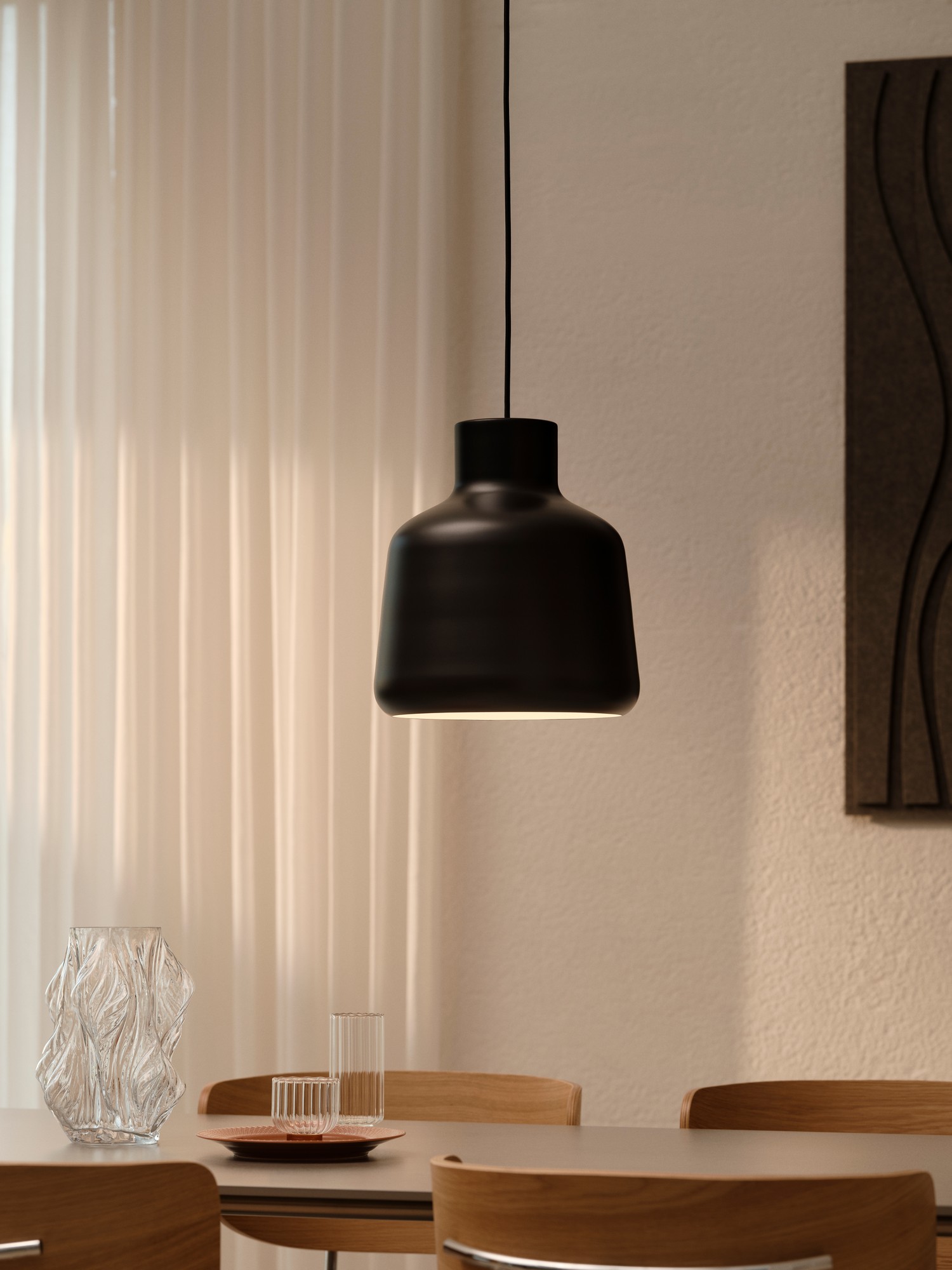 Lampa wisząca nowoczesna Nordlux LOUELLA 30 — czarna, E27, 2612073003 - obrazek 5