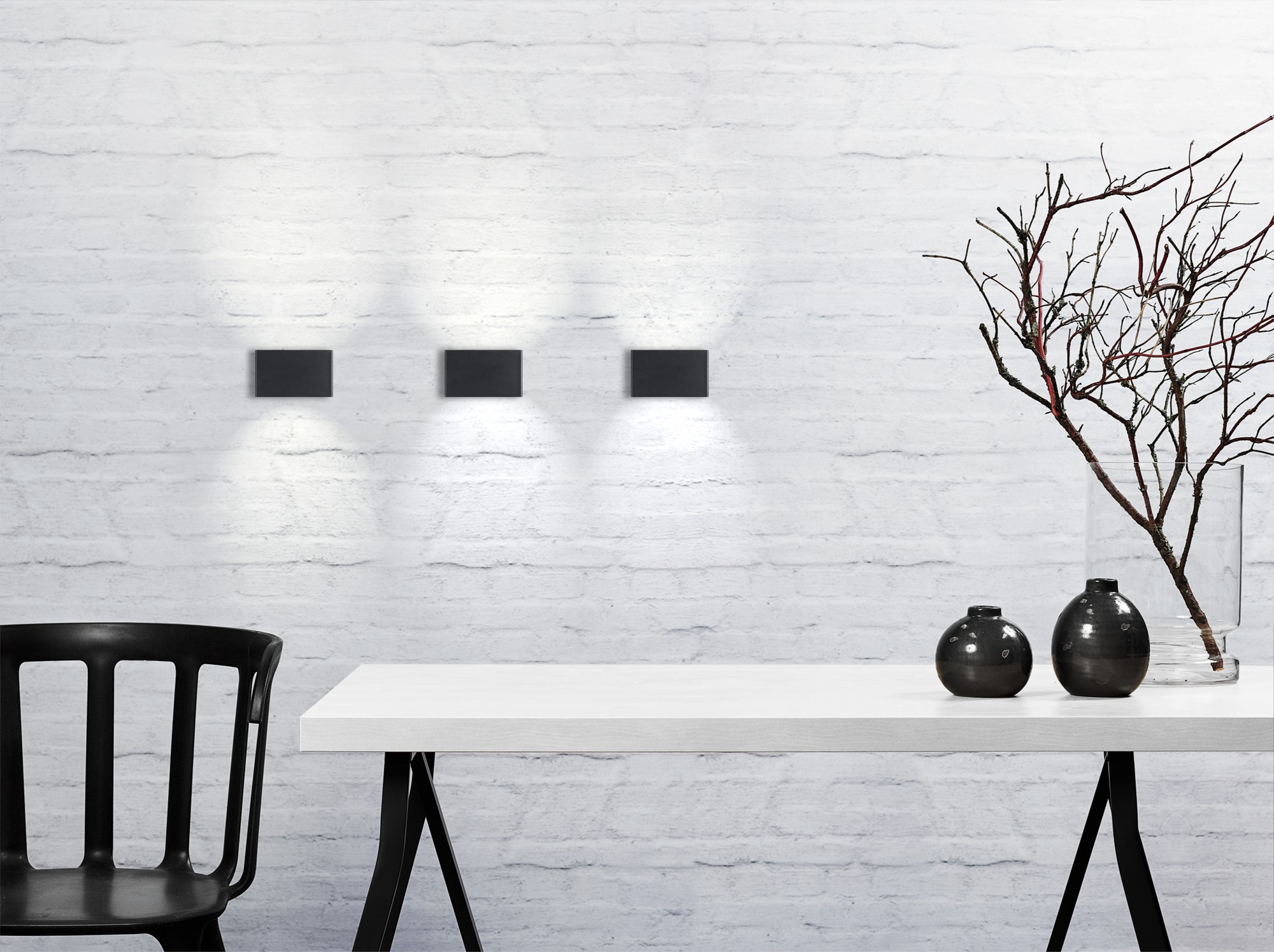 Kinkiet zewnętrzny minimalistyczny Nordlux NENE — czarny, LED, 872723 - obrazek 3