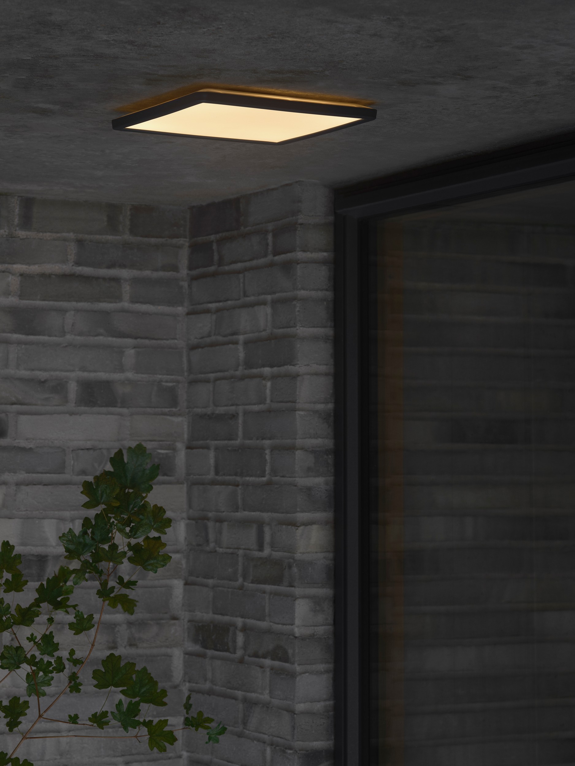 Plafon zewnętrzny minimalistyczny Nordlux OJA 29 SQUARE — czarny, LED, 2618356103 - obrazek 5