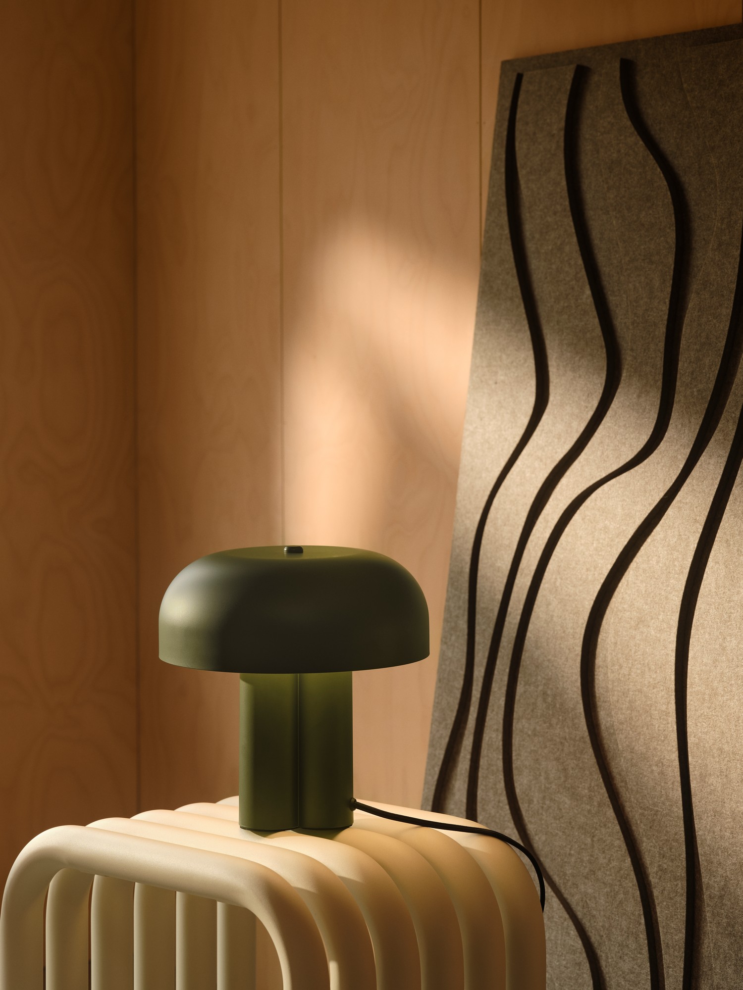 Lampa stołowa skandynawska Nordlux SANDRO — ciemnozielona, E27, 2612025023 - obrazek 5