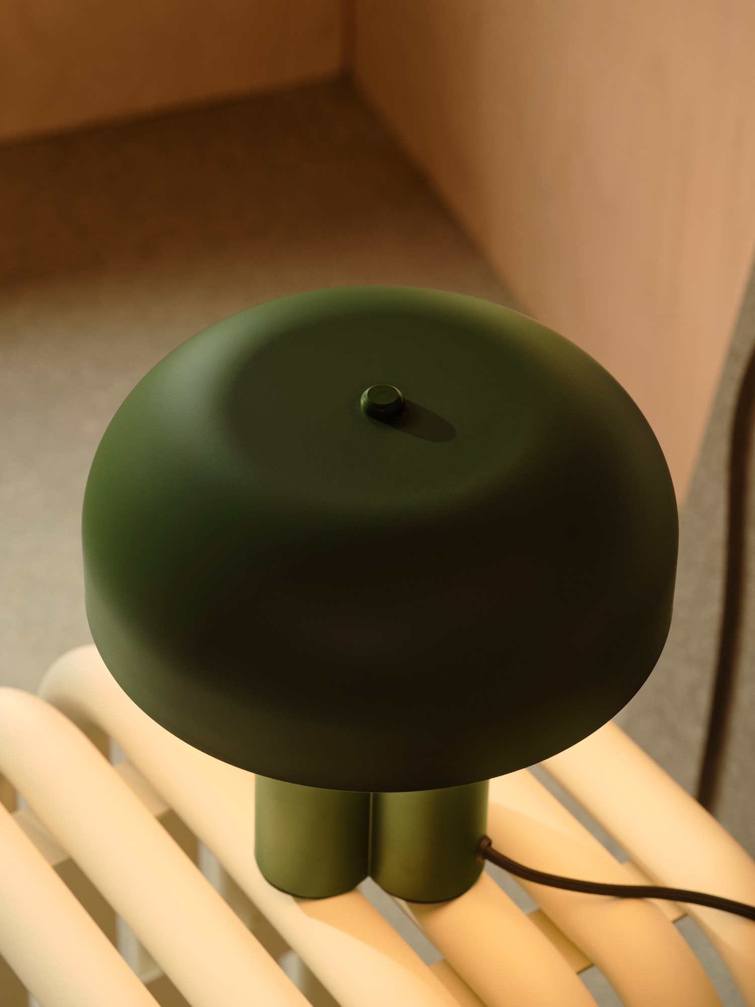 Lampa stołowa skandynawska Nordlux SANDRO — ciemnozielona, E27, 2612025023 - obrazek 6