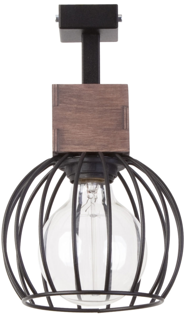 Plafon loftowy MILAN 1 BRĄZOWY, 1 × E27 – Sigma Lighting 31569