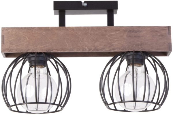 Plafon loftowy MILAN 2 BRĄZ, 2 × E27 – Sigma Lighting 31571
