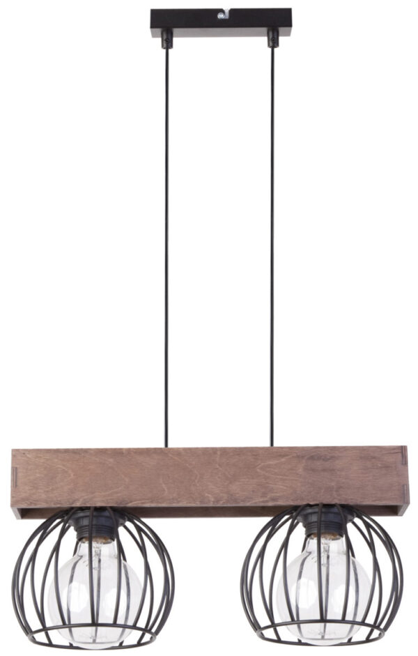 Lampa wisząca loftowa MILAN 2 BRĄZOWY, 2 × E27 – Sigma Lighting 31572