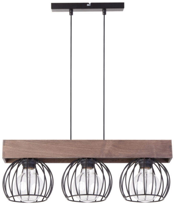 Lampa wisząca loftowa MILAN 3 BRĄZOWY, 3 × E27 – Sigma Lighting 31574
