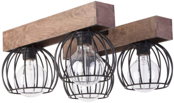 Plafon loftowy MILAN 4 BRĄZ, 4 × E27 – Sigma Lighting 31575