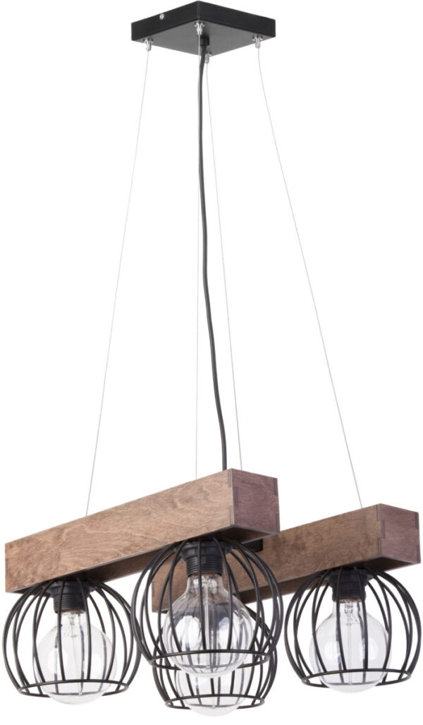Lampa wisząca loftowa MILAN 4 BRĄZ, 4 × E27 – Sigma Lighting 31576