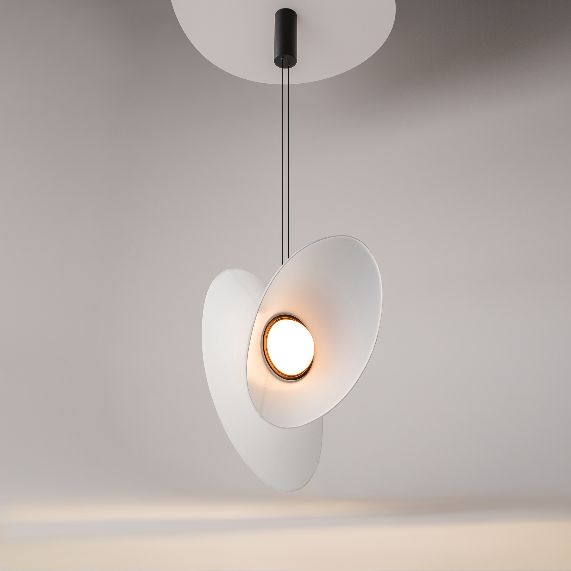 Lampa wisząca nowoczesna EVOLUTION MOD396PL-L10W3K, czarno-biała, LED 9 W 3000 K – Maytoni - obrazek 5