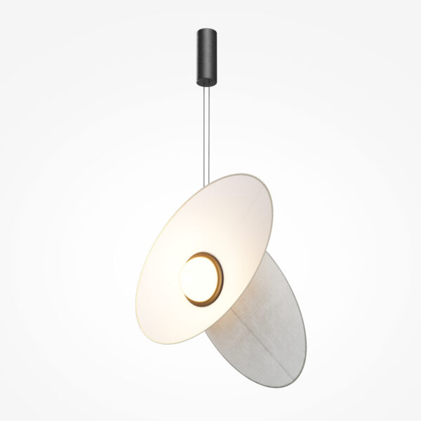 Lampa wisząca nowoczesna EVOLUTION MOD396PL-L10W3K, czarno-biała, LED 9 W 3000 K – Maytoni