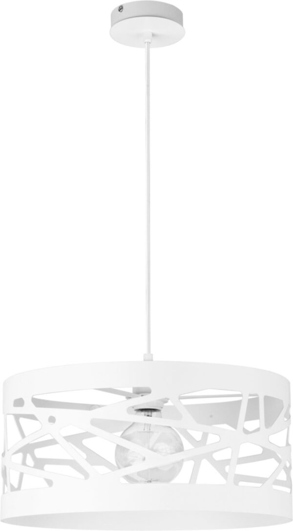 Lampa wisząca minimalistyczna MODUŁ FREZ L biały, 1 × E27 – Sigma Lighting 31079
