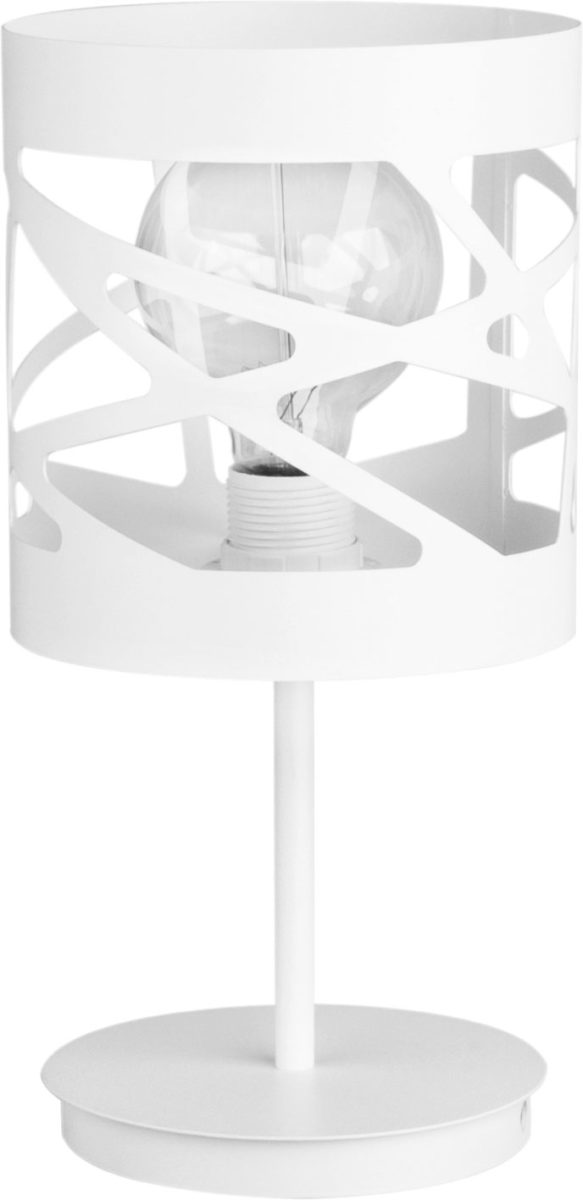 Lampa stołowa minimalistyczna MODUŁ FREZ biały, 1 × E27 – Sigma Lighting 50078