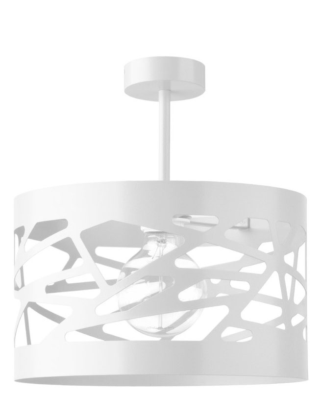 Plafon minimalistyczny MODUŁ FREZ M biały, 1 × E27 – Sigma Lighting 31235