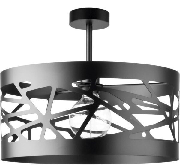 Plafon minimalistyczny MODUŁ FREZ L czarny, 1 × E27 – Sigma Lighting 31232