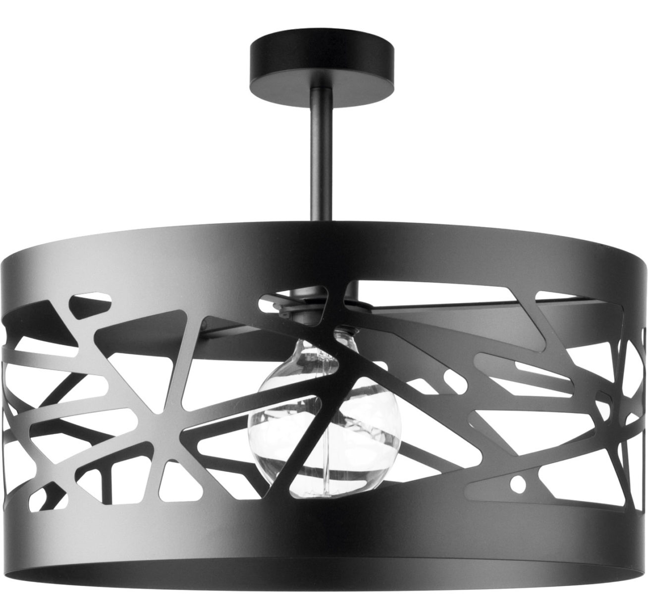 Plafon minimalistyczny MODUŁ FREZ L czarny, 1 × E27 – Sigma Lighting 31232